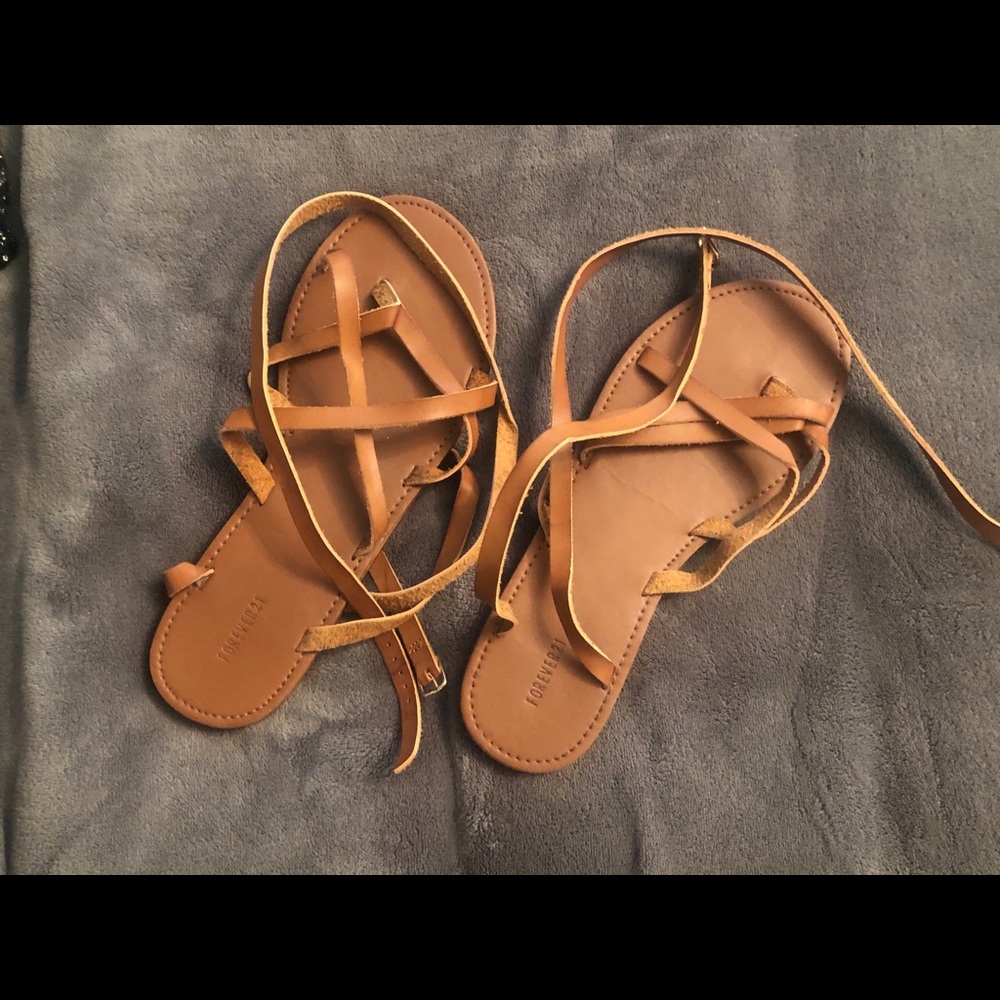 Forever 21 Strap Up Sandals